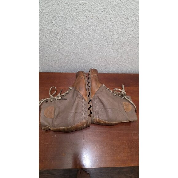 Sorel Women's Leather & Canvas Lace-Up Ankle Boots Size 10 Tan/Brown Durable Des - Picture 5 of 8